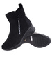 Zimowe sportowe botki damskie czarne /A3-1 18541 W482/