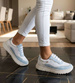 Sportowe buty damskie pastelowe Baby Blue /J6-2 18472 W12-3/