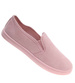 Wsuwane tenisówki z tkaniny pastelowe Pudrowy róż /F2-2 18764 T1/