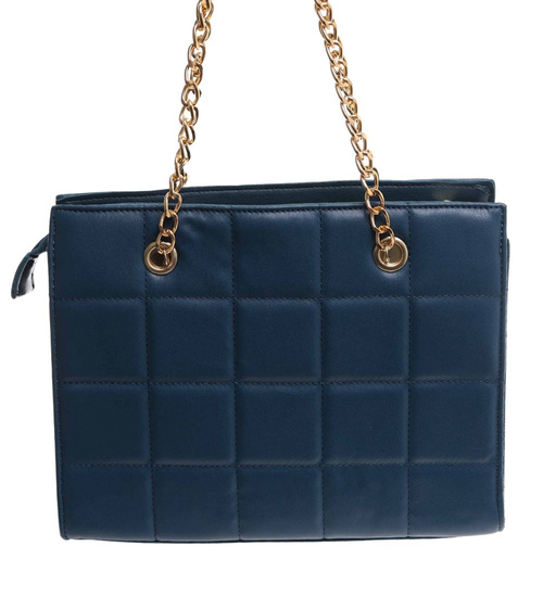 Morska torebka kuferek z łańcuszkiem i paskiem /H2 K27 TB675 G195/