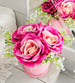 Flower box- różowe róże na prezent /FL36 M122/