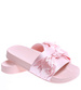Różowe klapki damskie z kokardą /c7-2 4196 S096/