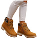  Ocieplane karmelowe botki trapery dziewczęce /G12-2 18296 T384/