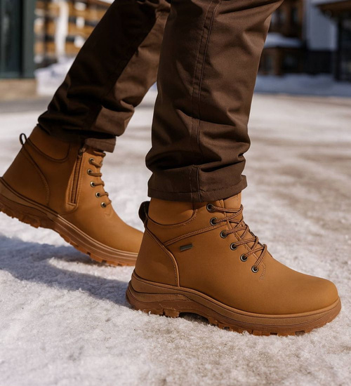 Wysokie zimowe buty trekkingowe męskie Camel /E5-1 18614 T477/
