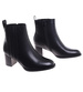 Czarne botki na niskim obcasie /G3-3 18403 W385/