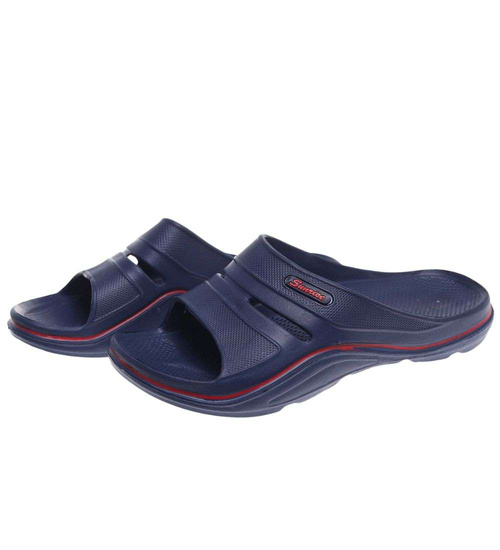 Plażowe klapki męskie granatowe wodoodporne /A1-1 18694 T193/