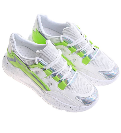 Damskie buty sportowe na platformie /D7-2 7960 S249/