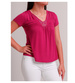 Fuksjowa koszulka bluzka damska /H2-K57 UB961 S0/