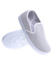 Wsuwane srebrne dziewczęce tenisówki slip on /G5-2 14827 T116/