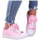 Różowe dziewczęce trampki z kokardą /B7-2 16784 T13-5/