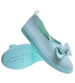 Zielone wkładane trampki slip on z kokardą /G3-2 10838 S190/