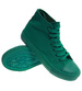 Klasyczne zielone trampki damskie z wysoką cholewką /H2 16723 G9-84/