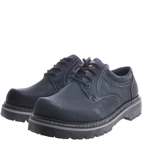 Czarne trapery z niską cholewką /C6-3 13047 S292/