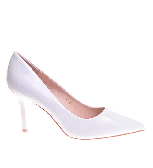 Klasyczne białe szpilki /A2-2 11796 T396/