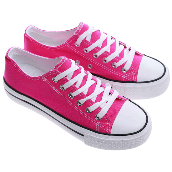 Fuksjowe trampki damskie na platformie /D7-3 17463 G230/