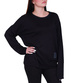 Czarna bluzka damska oversize /H UB818 S235/