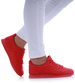 Czerwone damskie buty sportowe /D8-3 +H2 17478 T102/