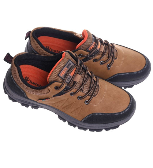 Wiązane buty trekkingowe męskie /C3-3 18131 T487/