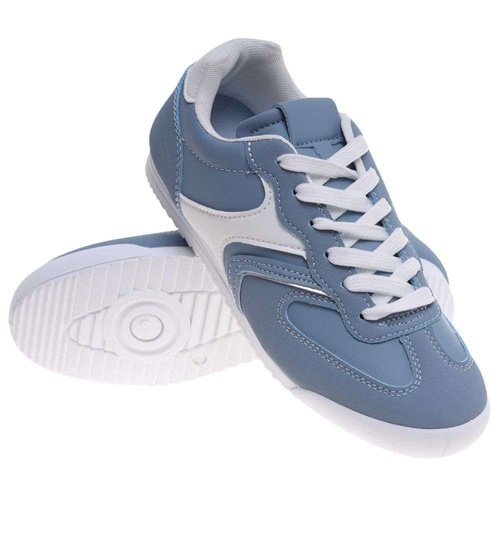 Niebieskie buty sportowe damskie /E9-3 18802 W233/