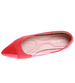 Czerwone baleriny damskie ze szpicem /F10-3 16008 T181/
