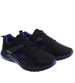 Sznurowane męskie czarno niebieskie buty sportowe /A2-1 18067 T286/