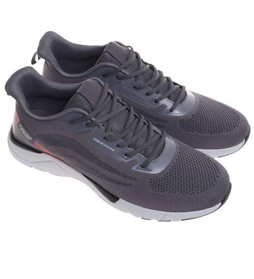 Sznurowane męskie buty sportowe Duże rozmiary /G4-1 17995 T693/