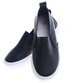 Ażurowe wsuwane trampki slip on Czarne /B6-2 13765 T122/