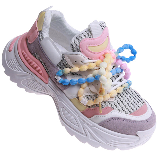 Kolorowe buty sportowe Seastar na platformie /C5-1 17346 S589/