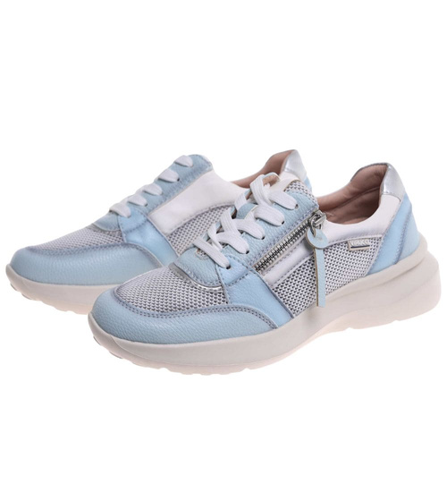 Wiązane sportowe buty damskie niebieskie /i6-2 18473 W12-3/