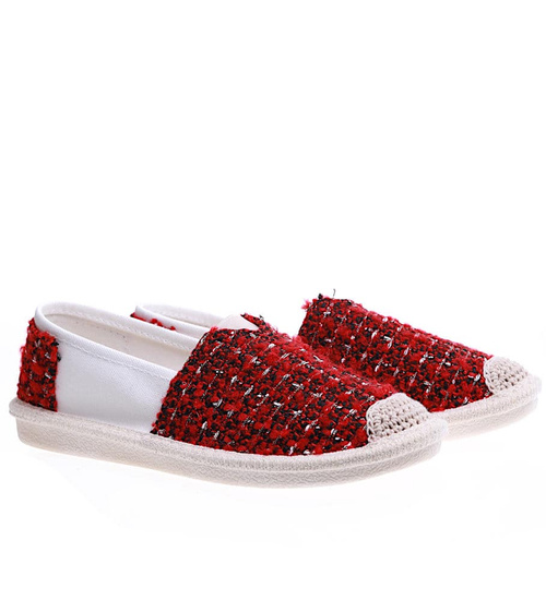 Wsuwane wiosenne buty espadryle /G6-2 15677 T07-4/