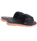 Czarne casualowe klapki damskie /G2-2 17738 W066/