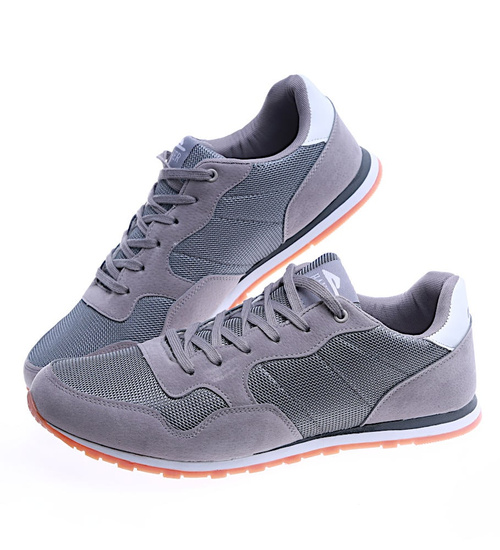 Wsuwane męskie półbuty Szare /F9-1 14243 S595/