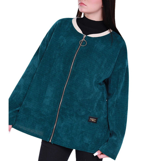 Rozpinana zielona bluza damska /H UB806 S331/