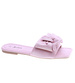 Płaskie różowe klapki damskie /F3-2 13707 T194/