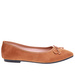 Camelowe baleriny damskie z kokardką/A3-2 16010 T181/
