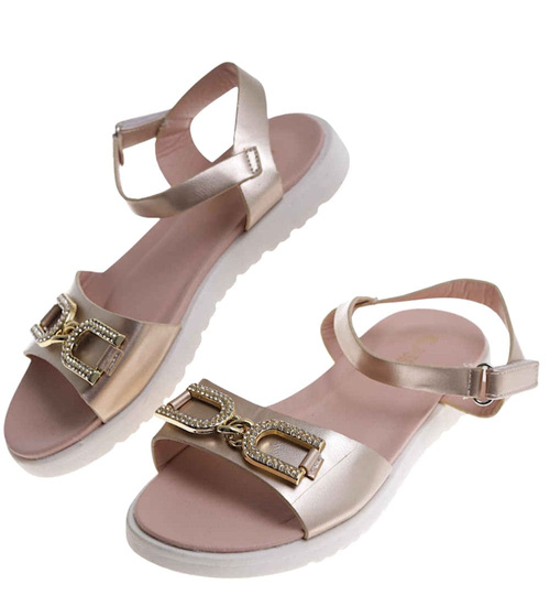 Złote sandały dla dziewczynki /E9-2 17651 T291/