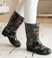 Kalosze gumiaki damskie w kwiaty /A1-1 14709 T328/