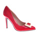 Czerwone szpilki na czółenka obcasie /C6 -2 12074 T390/