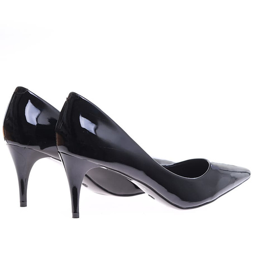 Czarne szpilki na obcasie /F4-2 11798 T492/