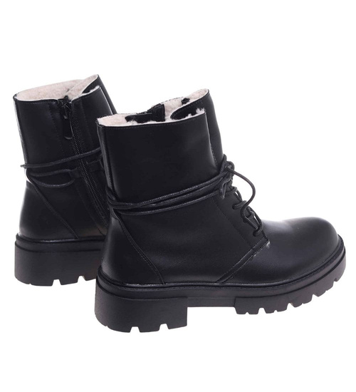 Zimowe botki trapery z ociepleniem /B4-3 18500 T4/