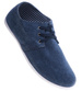 Granatowe męskie trampki z wiązaniami /G6-1 2279 S290/