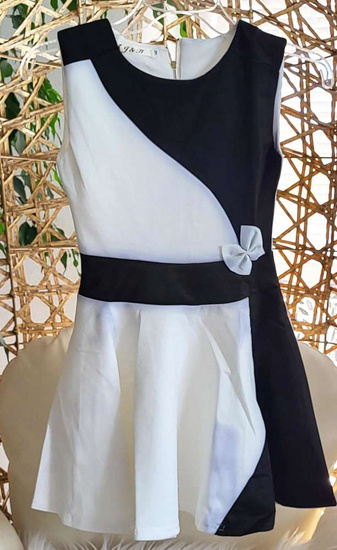 Dziewczęca sukienka z kokardką 2 gatunek H-2 UB10A K42 1683 Czarna Góra