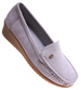 Szaro fioletowe czółenka na niskim koturnie /F7-3 17665 W289/