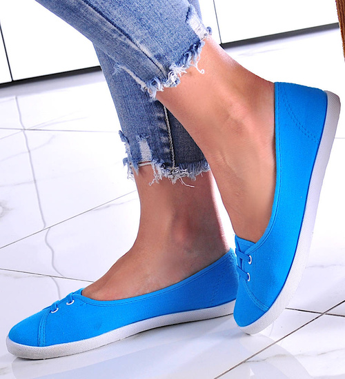 Wsuwane niebieskie tenisówki /F1-1 11908 T192/