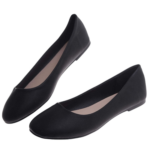 Baleriny damskie czarne klasyczne /G8-2 2751 T182 +H2/