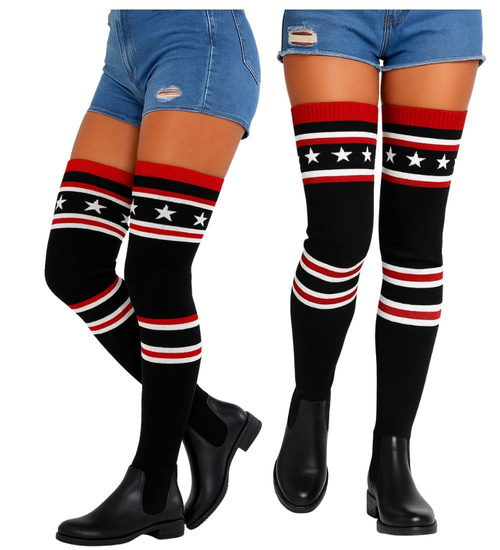 Elastyczne czarne kozaki muszkieterki /C3-3 12926 S224/