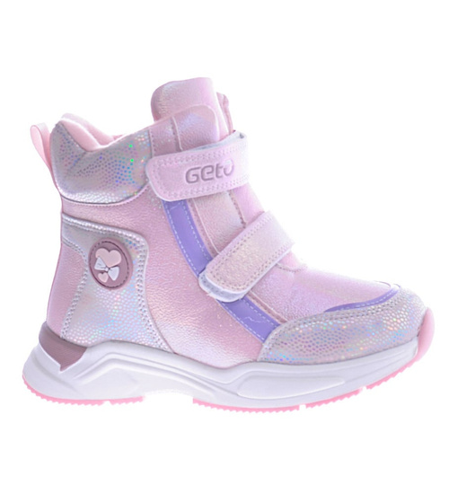 Ocieplane sportowe botki dziewczęce Różowe /C6-2 12681 T545/