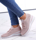 Różowe trampki sneakersy na koturnie /C2-3 13183 T395/