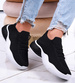 Elastyczne czarne buty sportowe /C7-2 13248 S234/