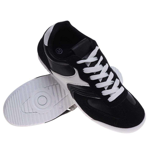 Czarne buty sportowe damskie /E8-2 18803 W233/